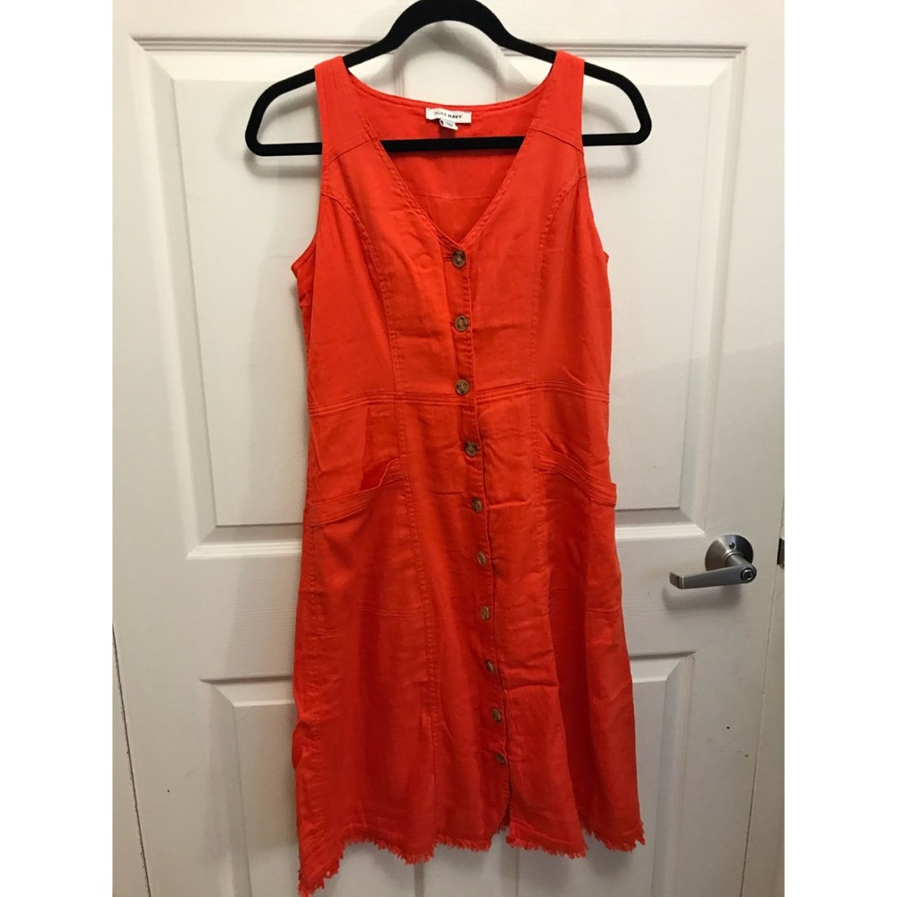 Button down sleeveless dress